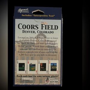 COORS Field DENVER COLORADO playing cards NEW